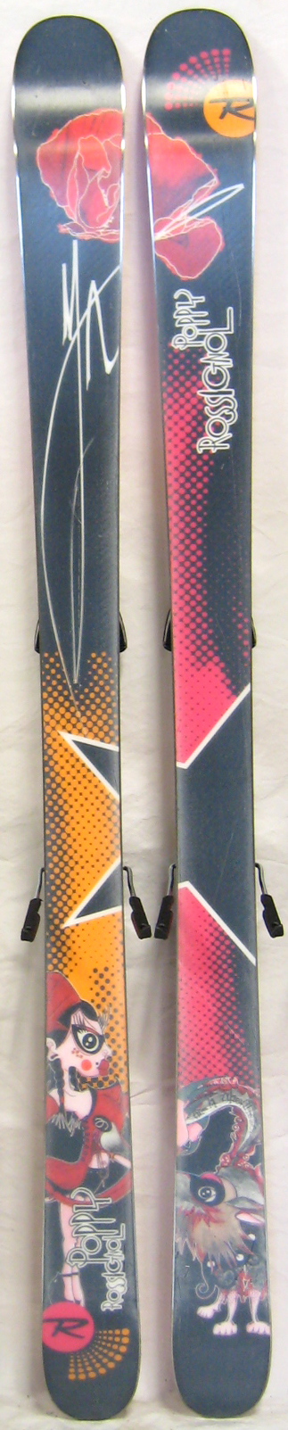 Bases of 2010 Rossignol Poppy FS 80 Skis For Sale