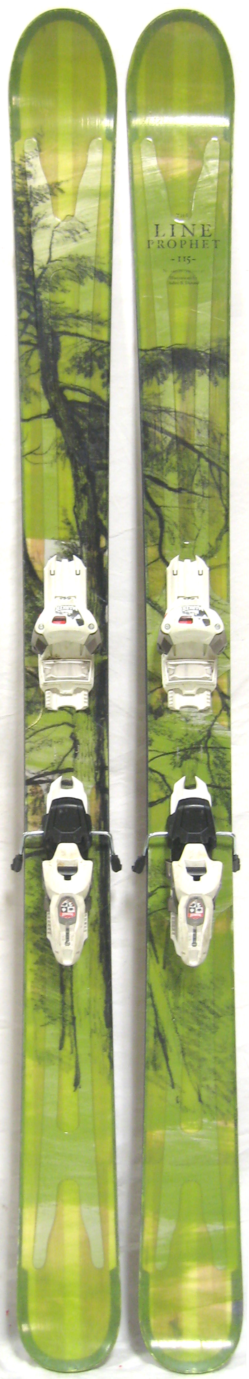 Topsheets of 2011 Line Prophet 115 Skis For Sale