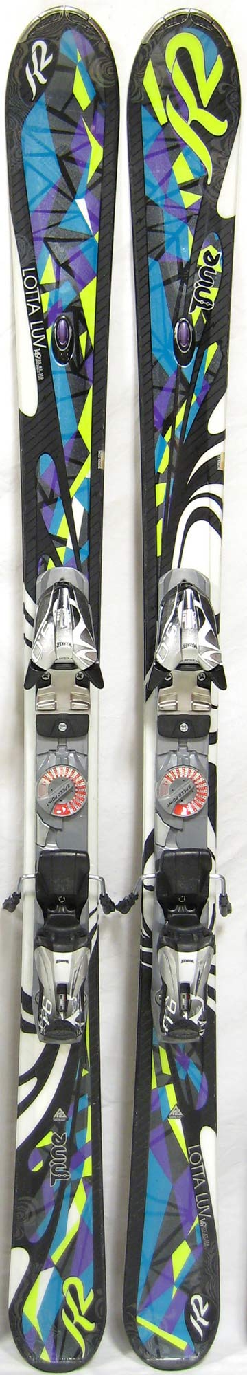 Topsheets of 2011 K2 Lotta Luv Skis For Sale