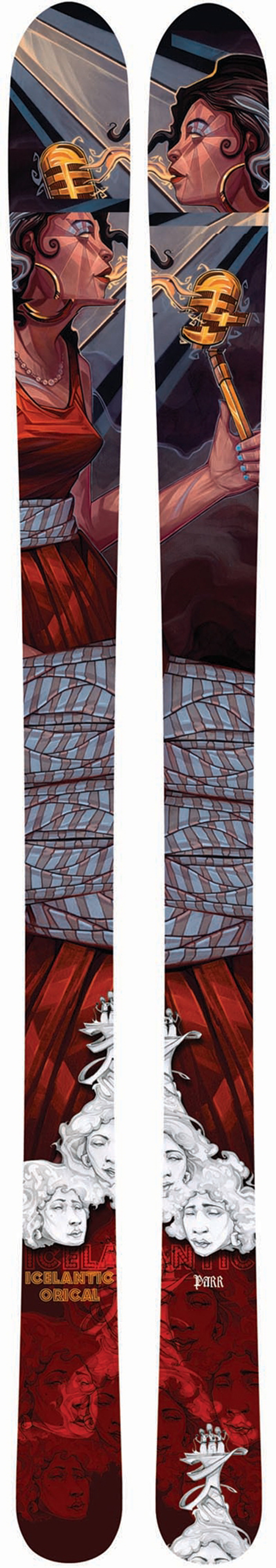 Topsheets of 2011 Icelantic Oracle Skis For Sale