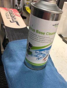 Base Cleaner and Rag 