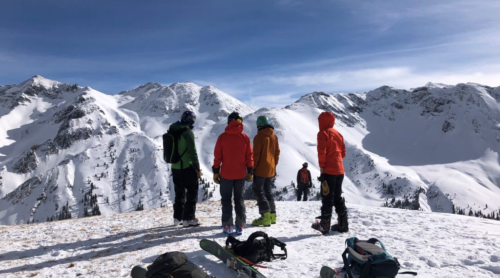 skiing with friends at ski resorts