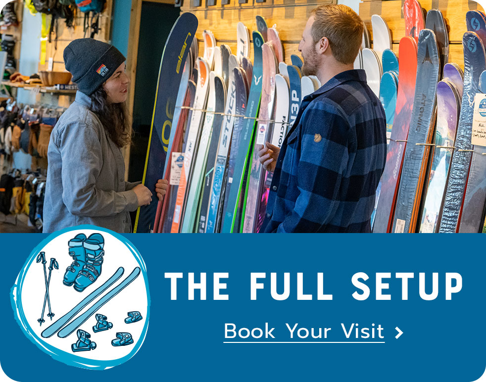 Book your skis and boots appointment here