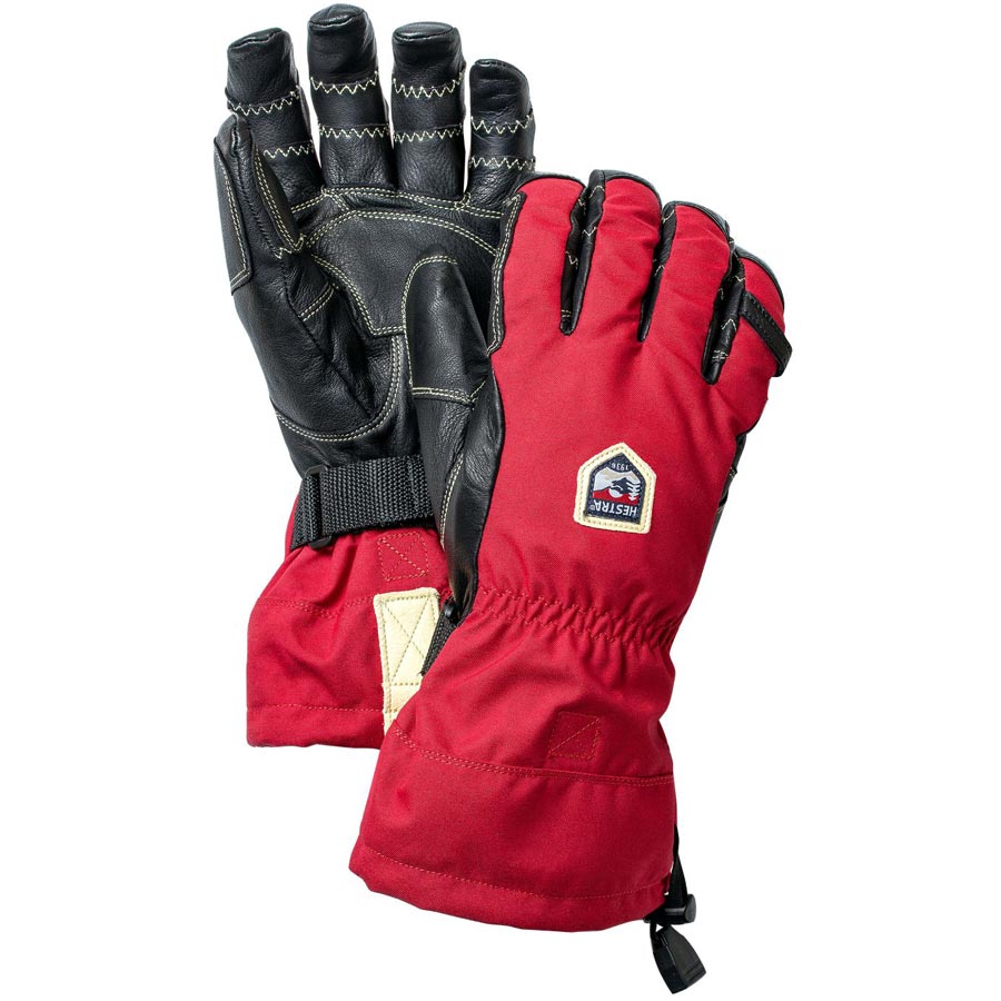 Hestra Men's Army Leather Heli Ski Ergo Grip Gloves Powder7