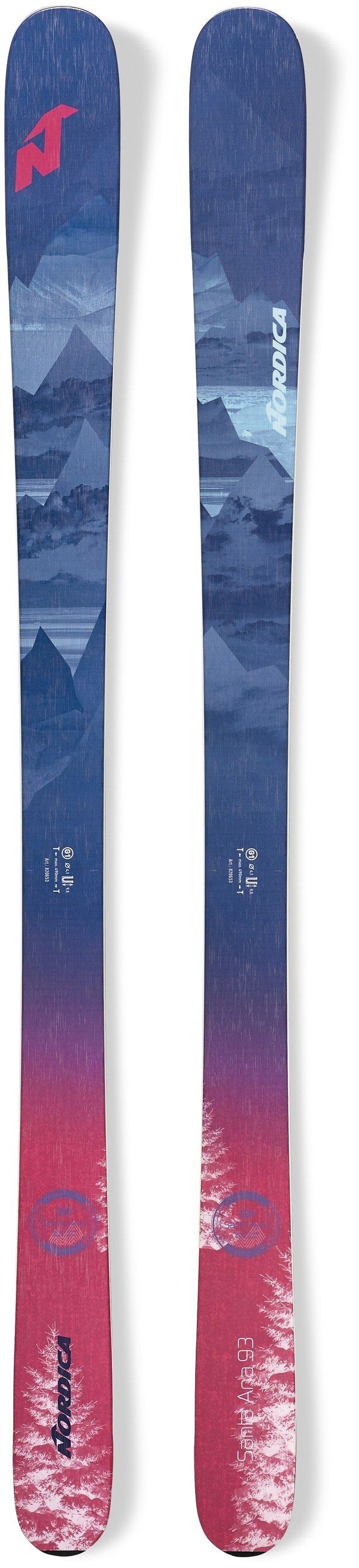 New , 2020, Nordica, Santa Ana 93 Women's Skis 161cm