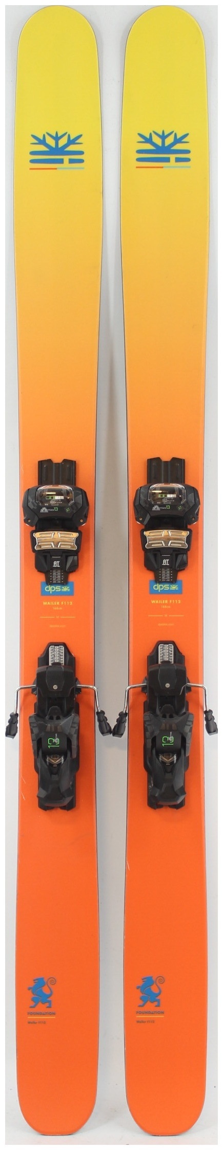 Ski DPS Foundation Wailer F106 + Fixations - Occasion, Bleu, Homme