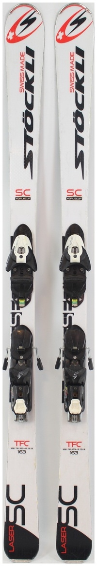 2019 Stockli Laser SC 163cm Used Demo Skis w Bindings - Powder7