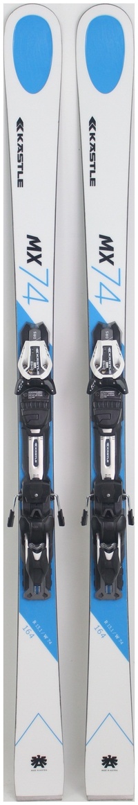 Skis Paraboliques KASTLE MX74 + Fixations - Longueur 164 Cm - Occasion Ex-location - Affûtés/fartés