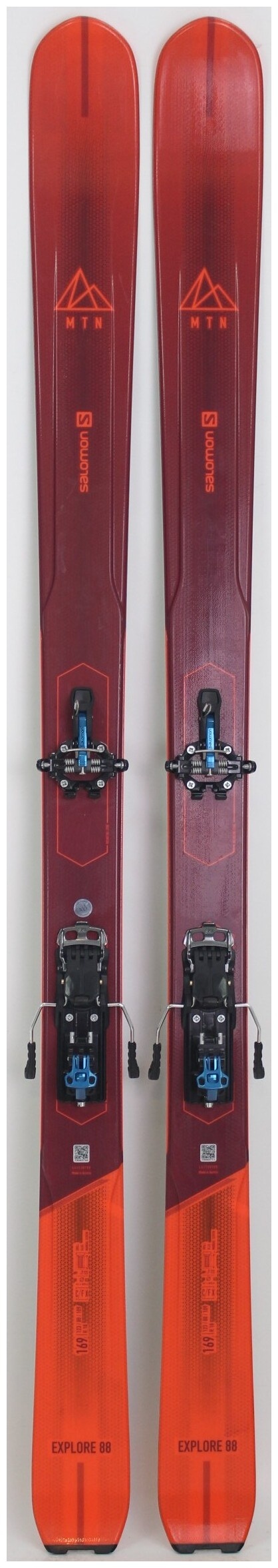 2021, Salomon, MTN Explore 88 AT Setup Skis with Salomon MTN Bindings Used  Demo Skis 169cm