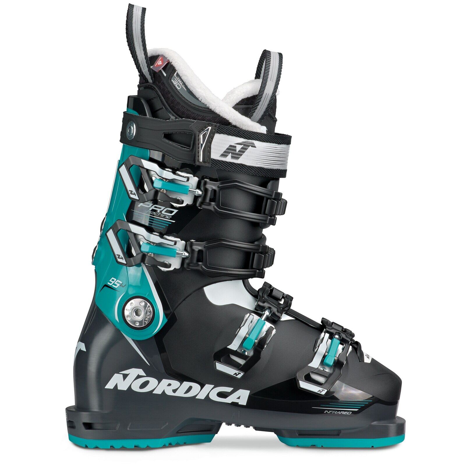 Nordica One 40 W Ski Skiing Boots Gray Mondo 23.5 Womens 6.5