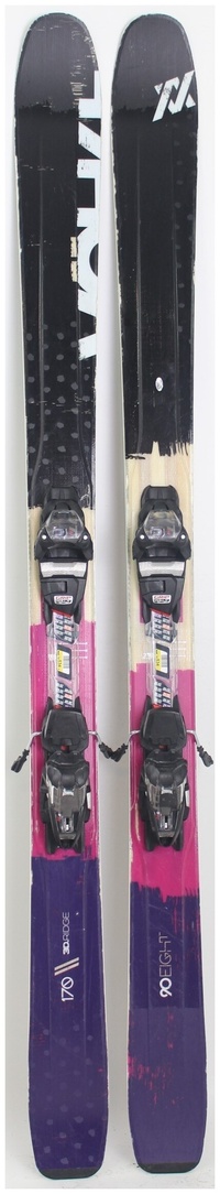 2017 Volkl 90Eight W 170cm Used Demo Skis w Bindings - Powder7