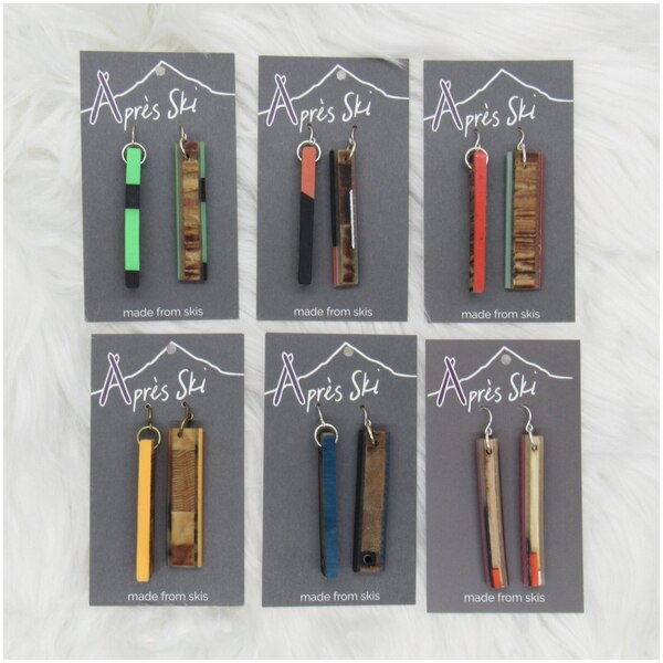 Alt 1 Powderhound Ski Earrings