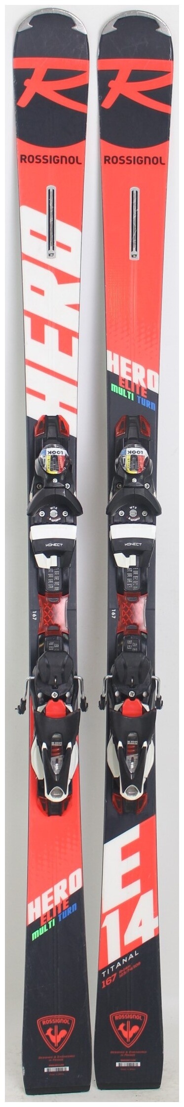 2020, Rossignol, Hero Elite MT Ti Skis with Look SPX 12 Grip Walk Konect  Demo Bindings Used Demo Skis 167cm