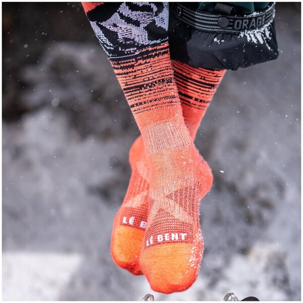 Le Bent Women's Elyse Saugstad Pro Series Ski Socks Powder7