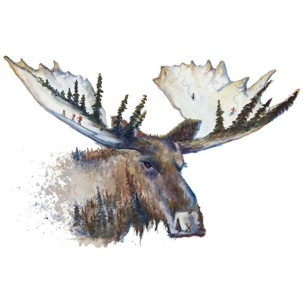 Alt 2 Moose Tracks Crew Neck