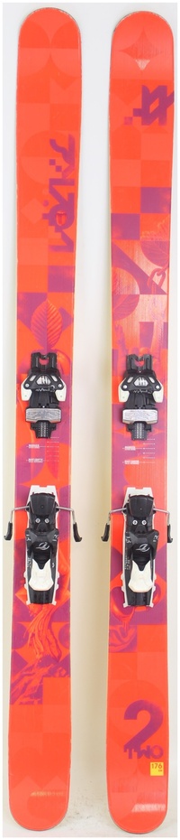 2015 Volkl Two 176cm Used Demo Skis w Bindings - Powder7