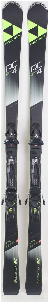 2019 Fischer RC4 Superior SC 170cm Used Demo Skis w Bindings - Powder7