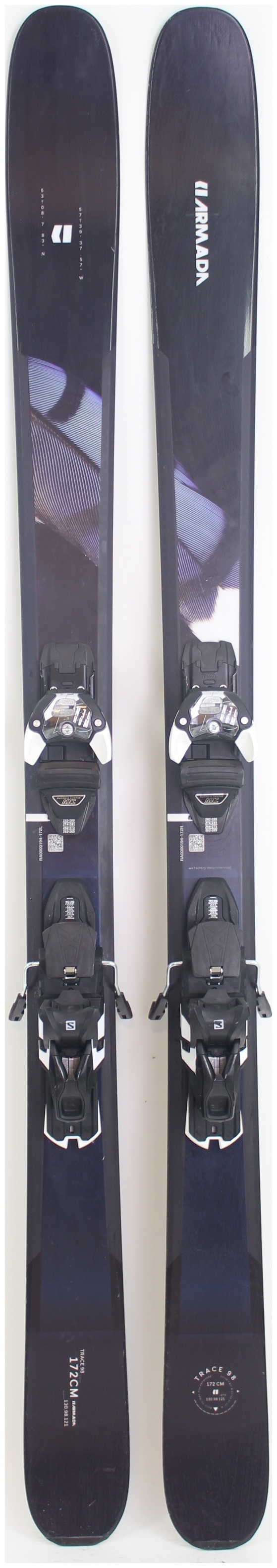 2021, Armada, Trace 98 Women's Skis with Salomon Warden MNC 13 Demo  Bindings Used Demo Skis 172cm