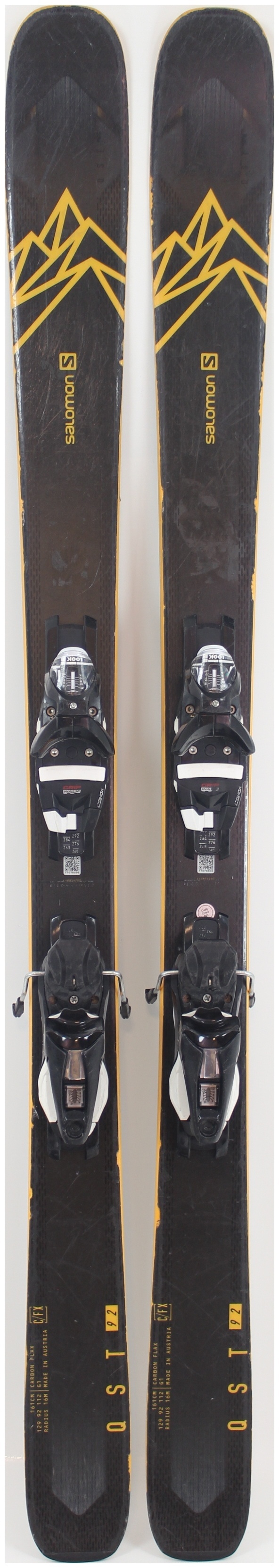 Without Bindings / Flat NEW ! 161cm Salomon 2020 QST 92 Skis 