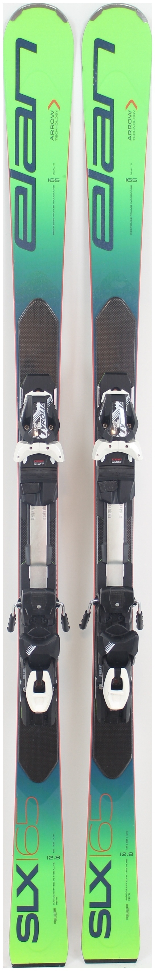 2020, Elan, SLX Fusion Skis with Tyrolia Freeflex 14 GW Demo Bindings Used  Demo Skis 165cm