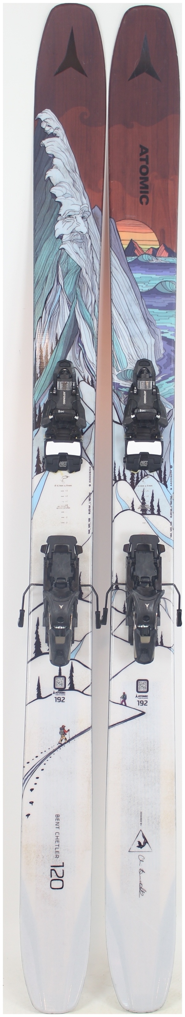 2021 Atomic Bent Chetler 120 AT Setup 192cm Used Demo Skis on Sale