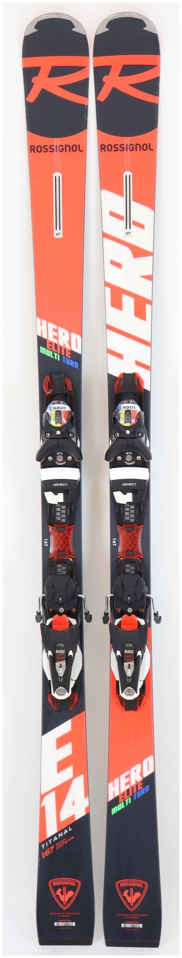2019, Rossignol, Hero Elite MT Ti Skis with Look SPX 12 Konect Dual WTR  Bindings Used Demo Skis 167cm