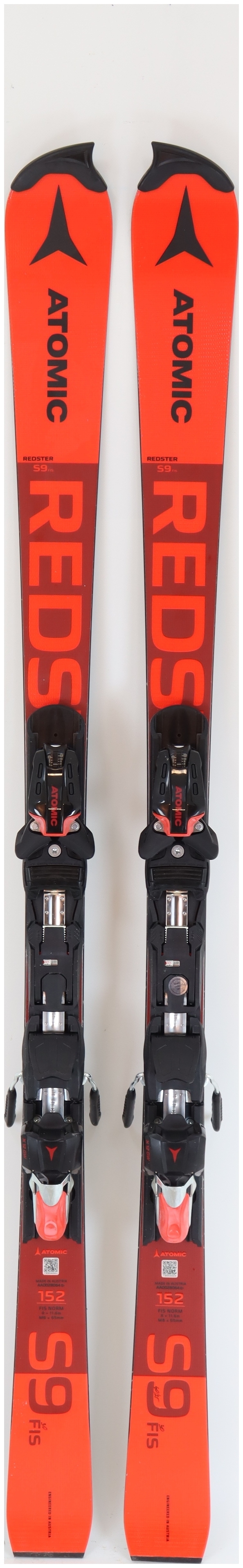 2022, Atomic, X Redster S9 FIS J Skis with Atomic X12 GW Bindings Used Demo  Skis 152cm
