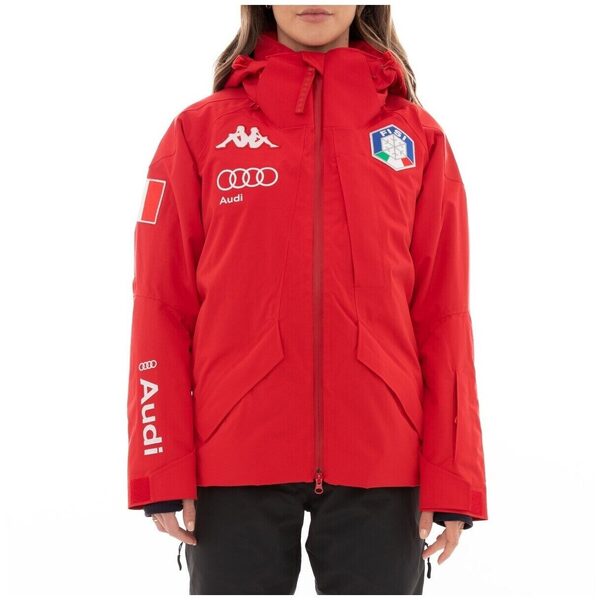 Kappa 6cento 612p Giacca Imbottita Donna - Impermeabile, Traspirante, Con Tecnologia Ski System, Cappuccio Staccabile