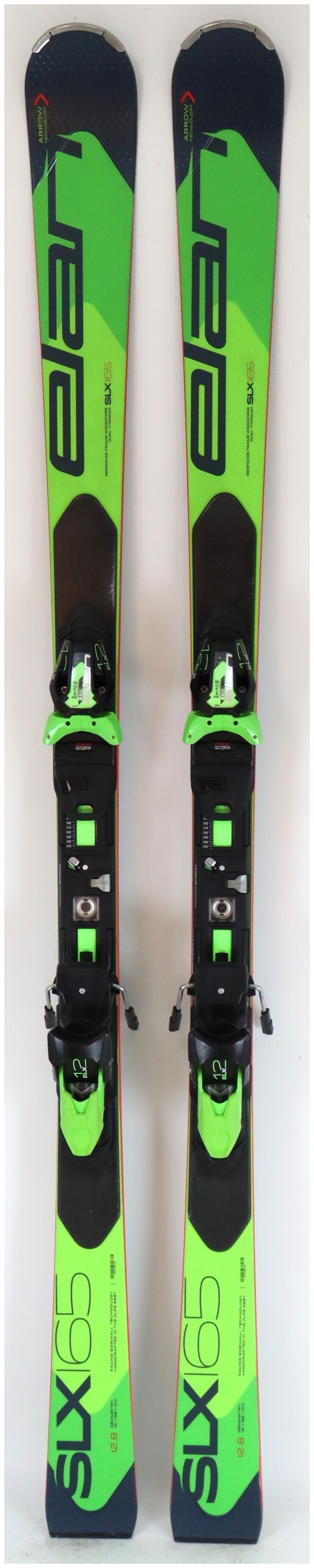 2019, Elan, SLX Fusion Skis with Elan ELX 12 GW Demo Bindings Used Demo  Skis 165cm