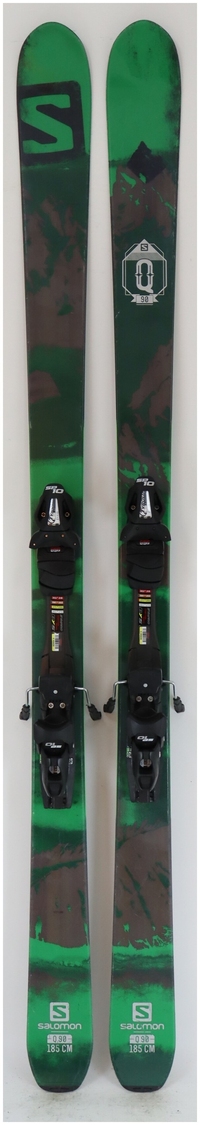 2016 Salomon Q90 185cm Used Demo Skis w Bindings - Powder7