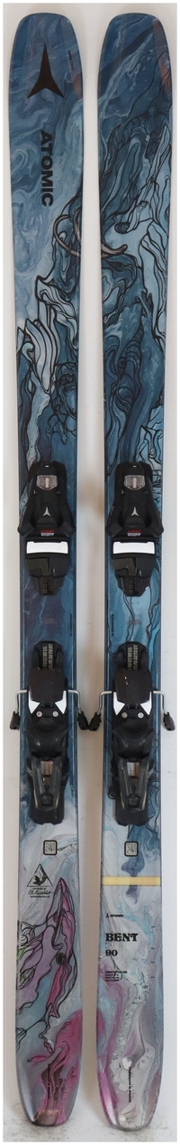2023 Atomic Bent 90 175cm Used Demo Skis w Bindings - Powder7
