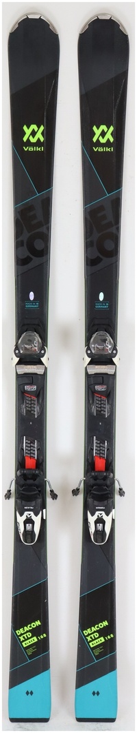 2020 Volkl Deacon XTD Black 168cm Used Demo Skis w Bindings - Powder7