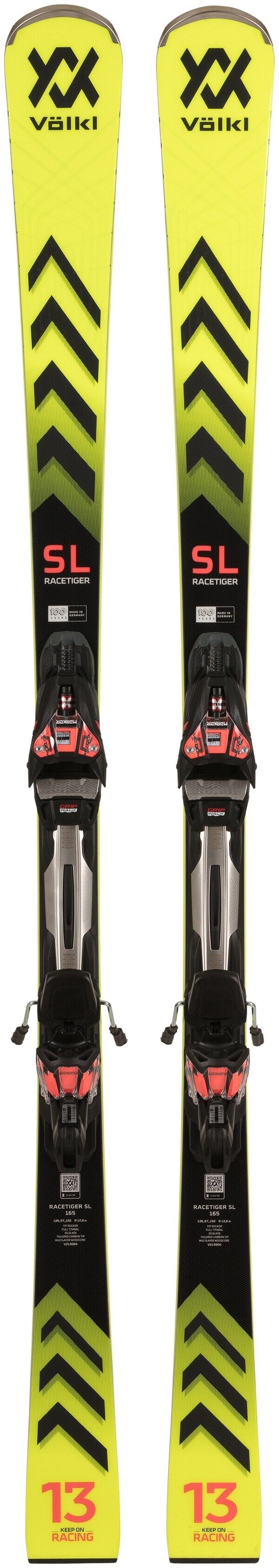 New , 2024, Volkl, Racetiger SL Skis with Marker rMotion 3 12 GW Bindings  170cm