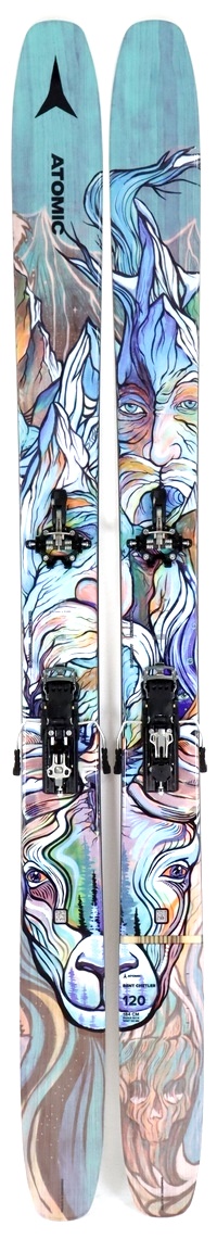 2022 Atomic Bent Chetler 120 184cm Used Demo Skis w Bindings - Powder7