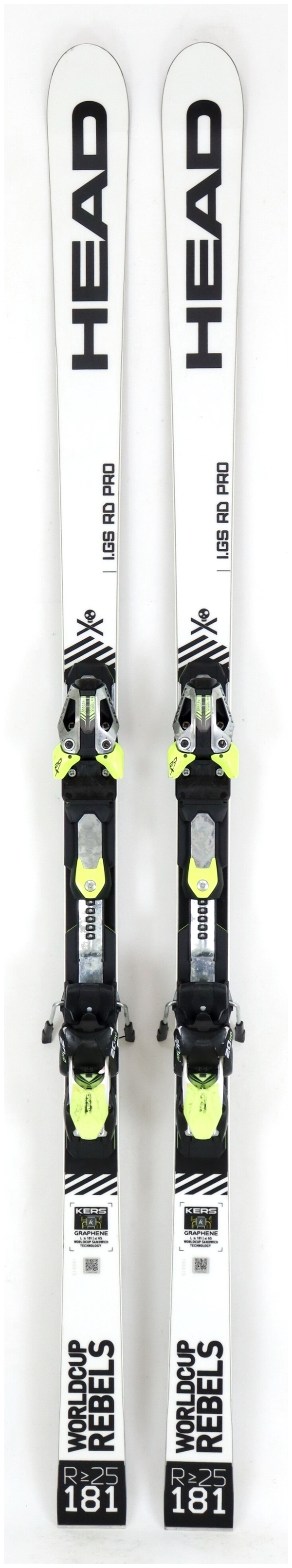 2020, Head, Worldcup Rebels I.GS RD Pro Skis with Head Freeflex EVO 20X RD  Bindings Used Demo Skis 181cm
