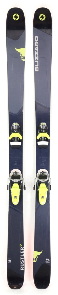 2019 Blizzard Rustler 9 180cm Used Demo Skis w Bindings - Powder7