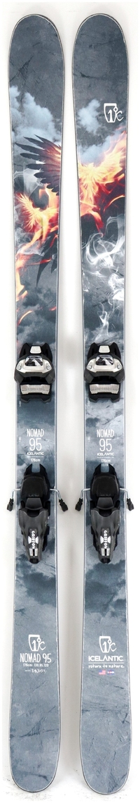 2023 Icelantic Nomad 95 176cm Used Demo Skis w Bindings - Powder7