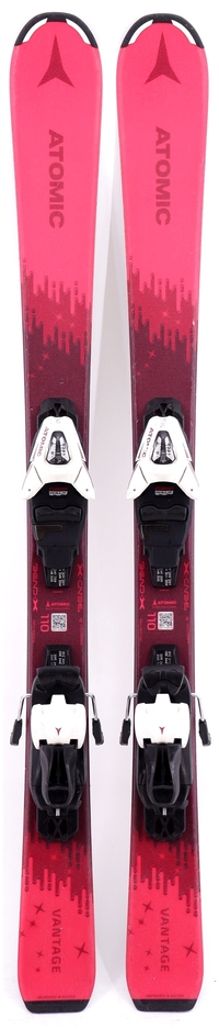 スキー ATOMIC VANTAGE GIRL X 130cm 2022 Atomic Vantage Girl JR 130cm Used Demo Skis w Bindings - Powder7