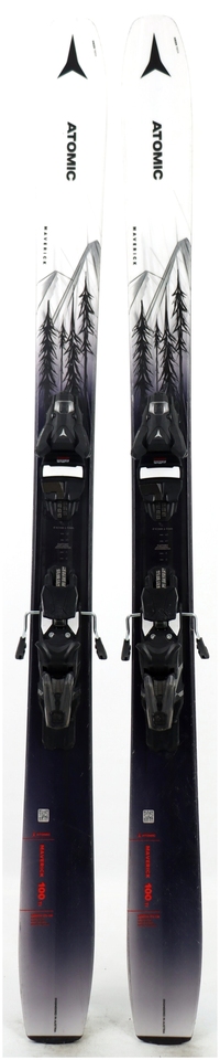 2024 Atomic Maverick 100 Ti 172cm Used Demo Skis w Bindings - Powder7