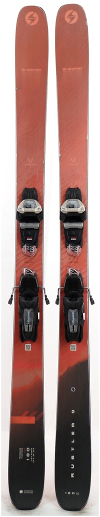 2025 Blizzard Rustler 9 180cm Used Demo Skis w Bindings - Powder7