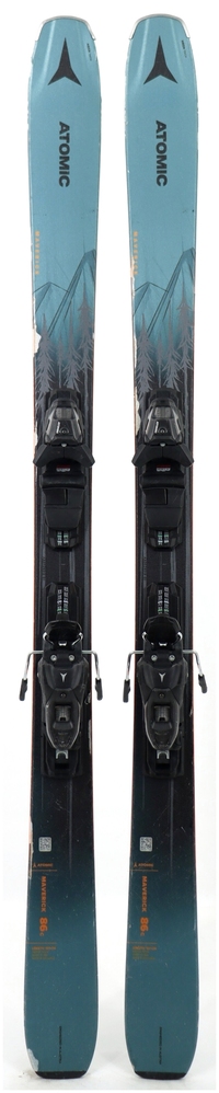 2024 Atomic Maverick 86 C 161cm Used Demo Skis w Bindings - Powder7