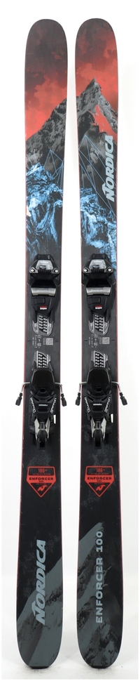 2024 Nordica Enforcer 100 186cm Used Demo Skis w Bindings - Powder7