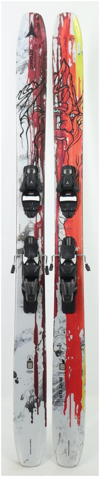 Atomic Bent 110 180cm/Strive 11 Demo セット 2024 Atomic Bent 110 180cm Used Demo Skis w Bindings - Powder7