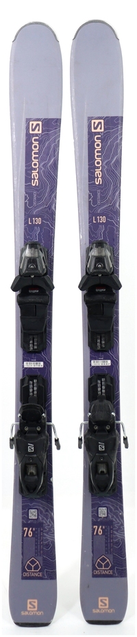 demo salomon skis near me 2022 Salomon Distance 76 Women's Used Skis 130cm with Salomon M10 GW Demo  Bindings