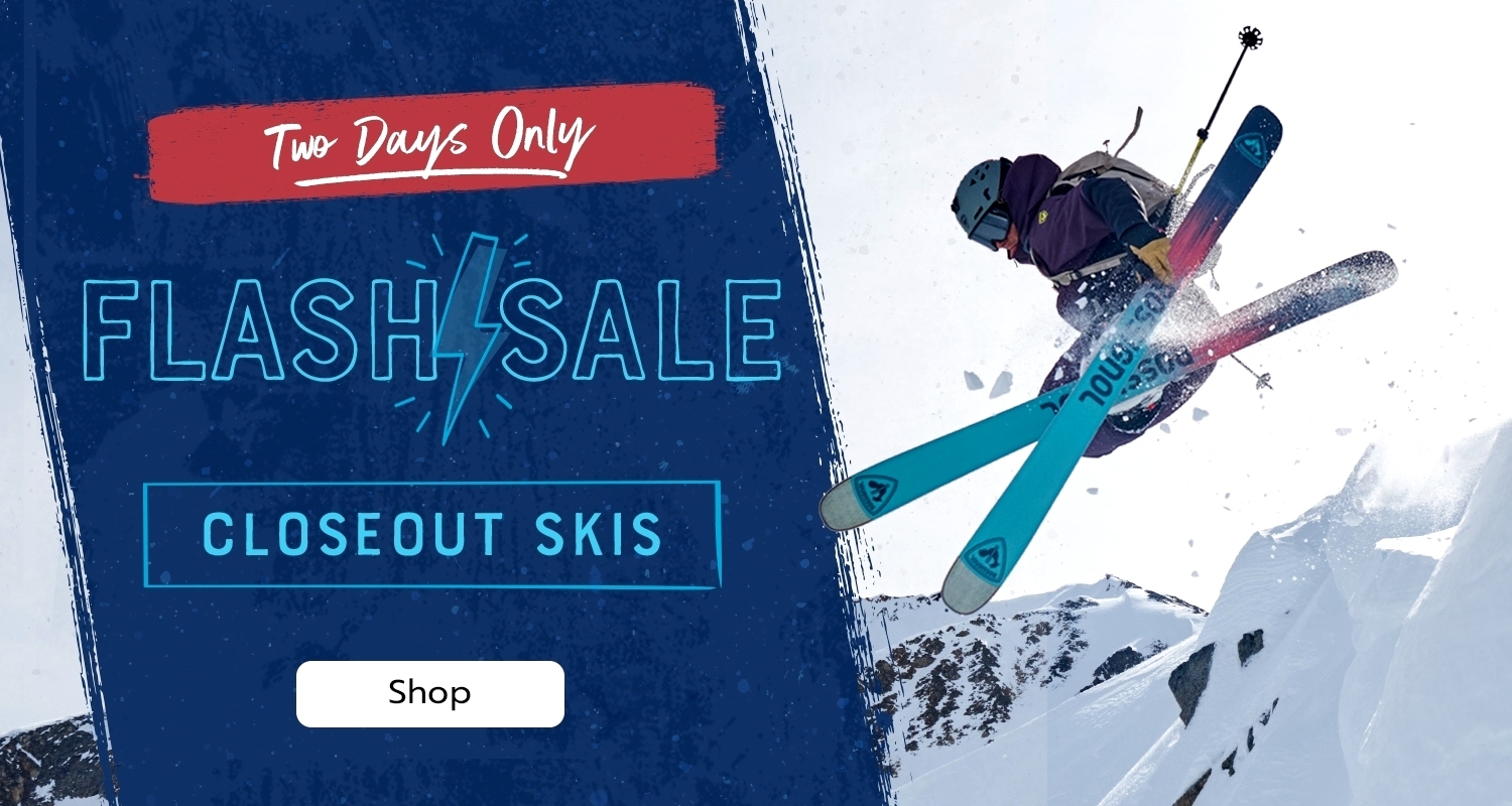 Flash Sale on Closeout Skis