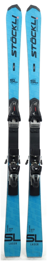 2025 Stockli Laser SL FIS 165cm Used Demo Skis w Bindings - Powder7
