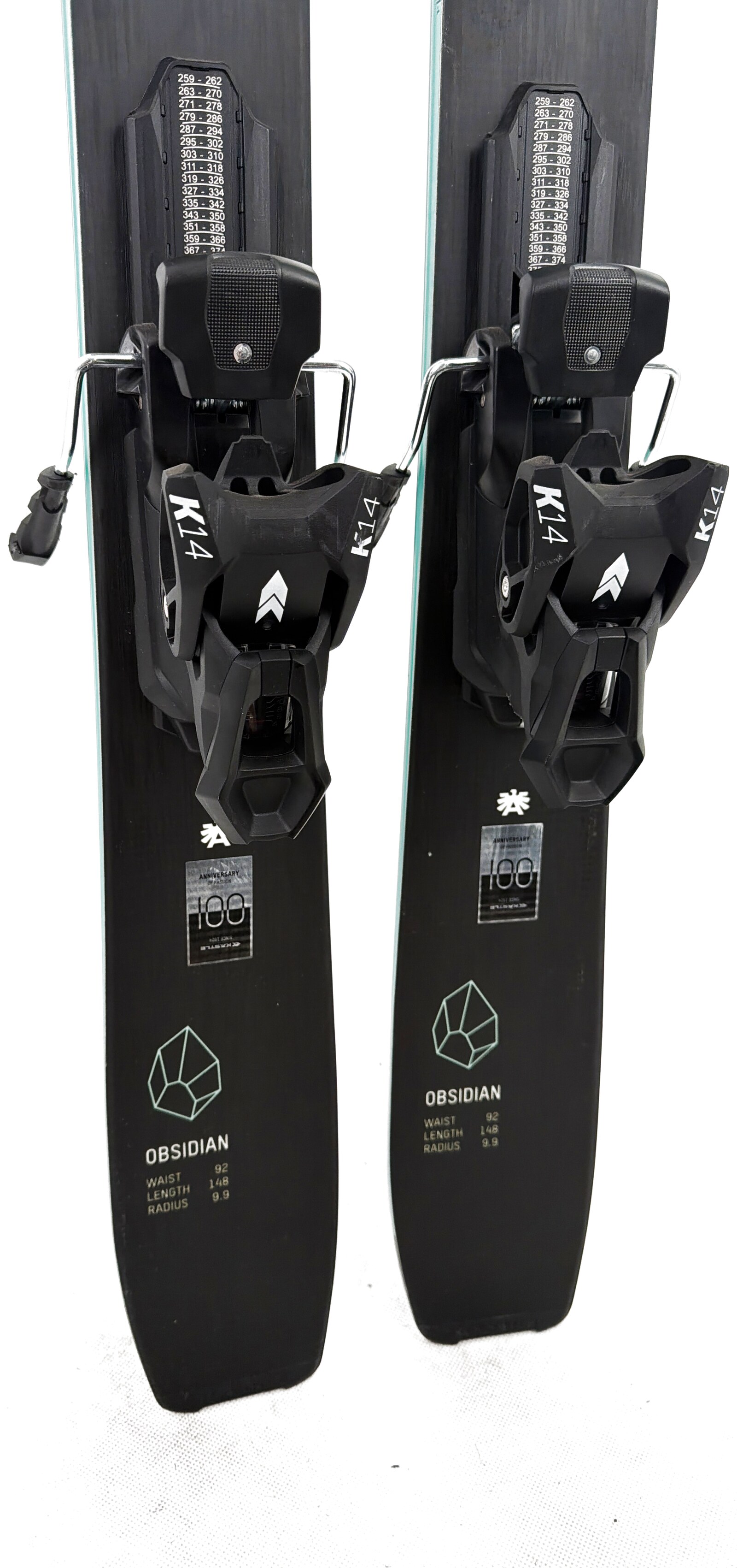 2026 Kastle Obsidian 92 Skis Tail