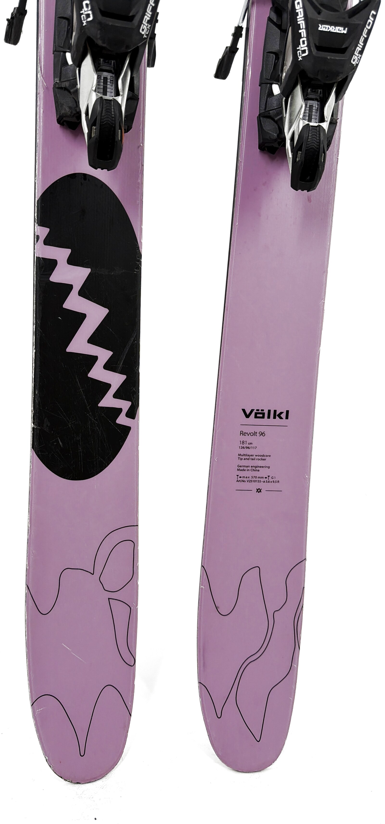 2026 Volkl Revolt 96 Skis Tail