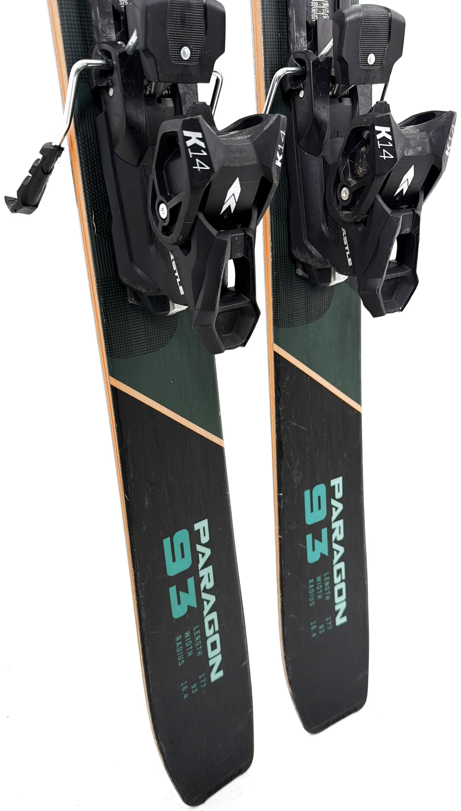 2026 Kastle Paragon 93 Skis Tail