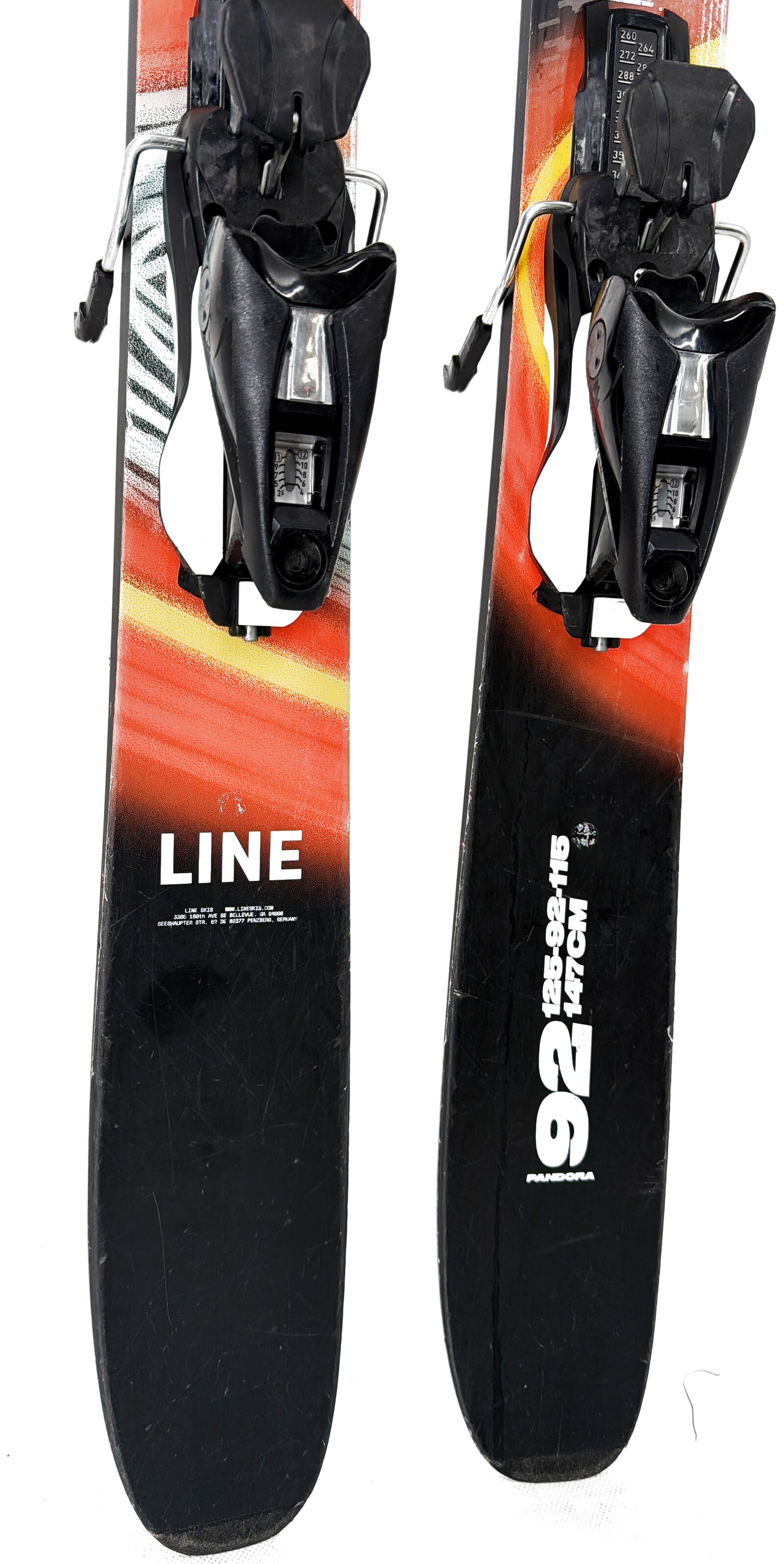 2026 Line Pandora 92 Skis Tail